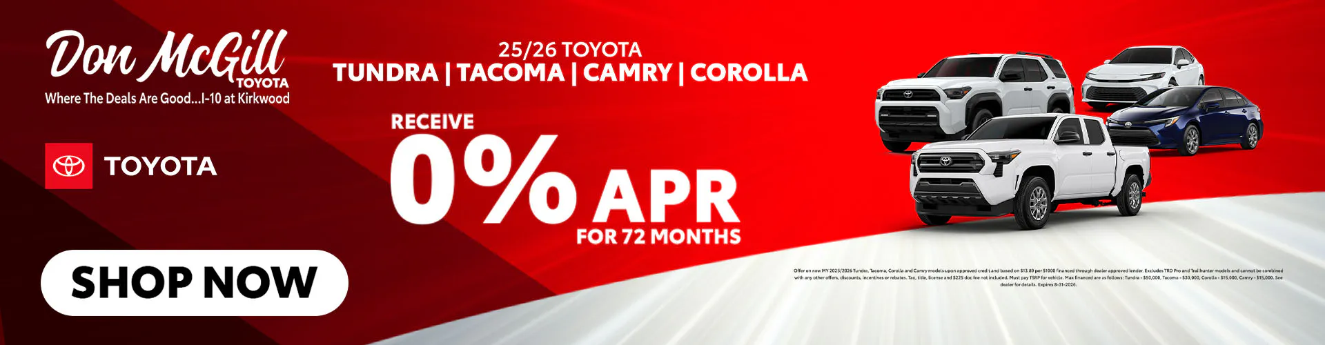 0% APR for 72 Months