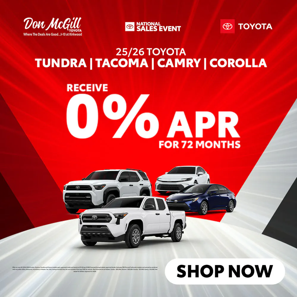 0% APR for 72 Months | Don McGill Toyota