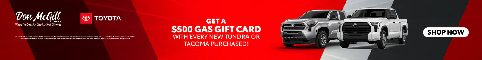 Get a $500 Gas Card!