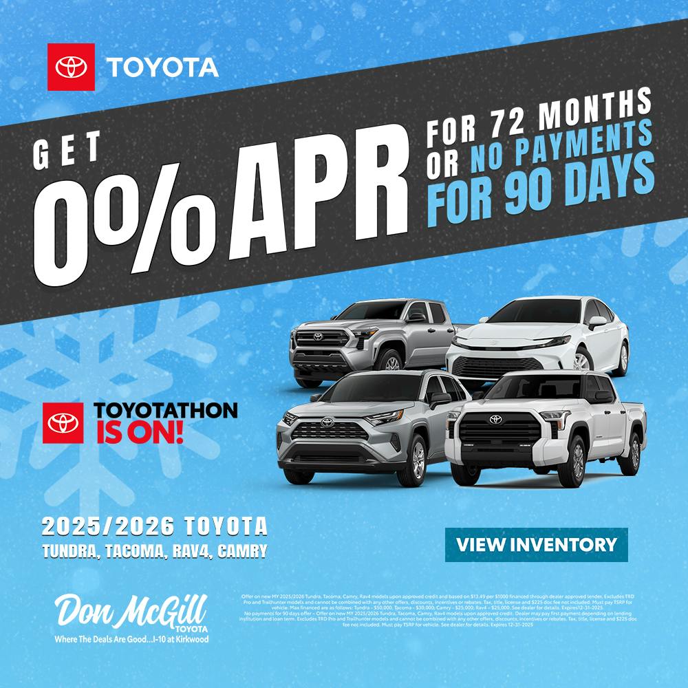 0% APR for 72 Months | Don McGill Toyota