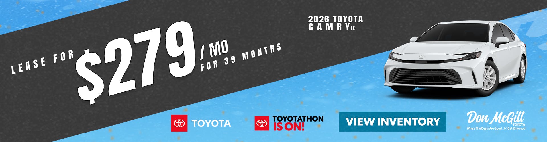 2026 Camry LE Toyotathon Sales Event