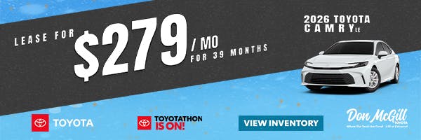 2026 Camry LE Toyotathon Sales Event | Don McGill Toyota