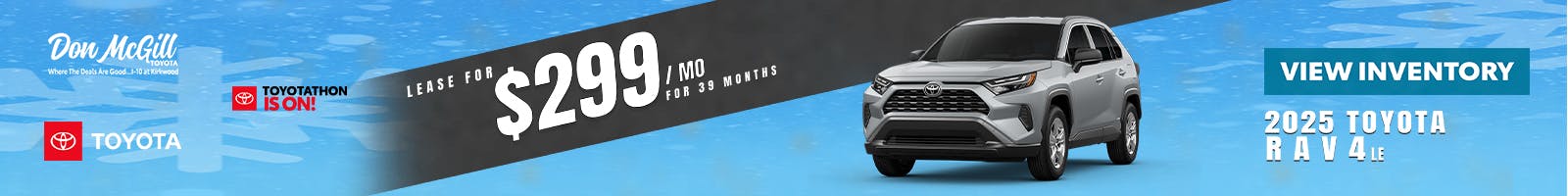 2025 RAV4 LE Toyotathon Sales Event