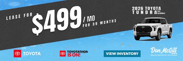 2026 Tundra SR5 Crewmax Toyotathon Sales Event | Don McGill Toyota