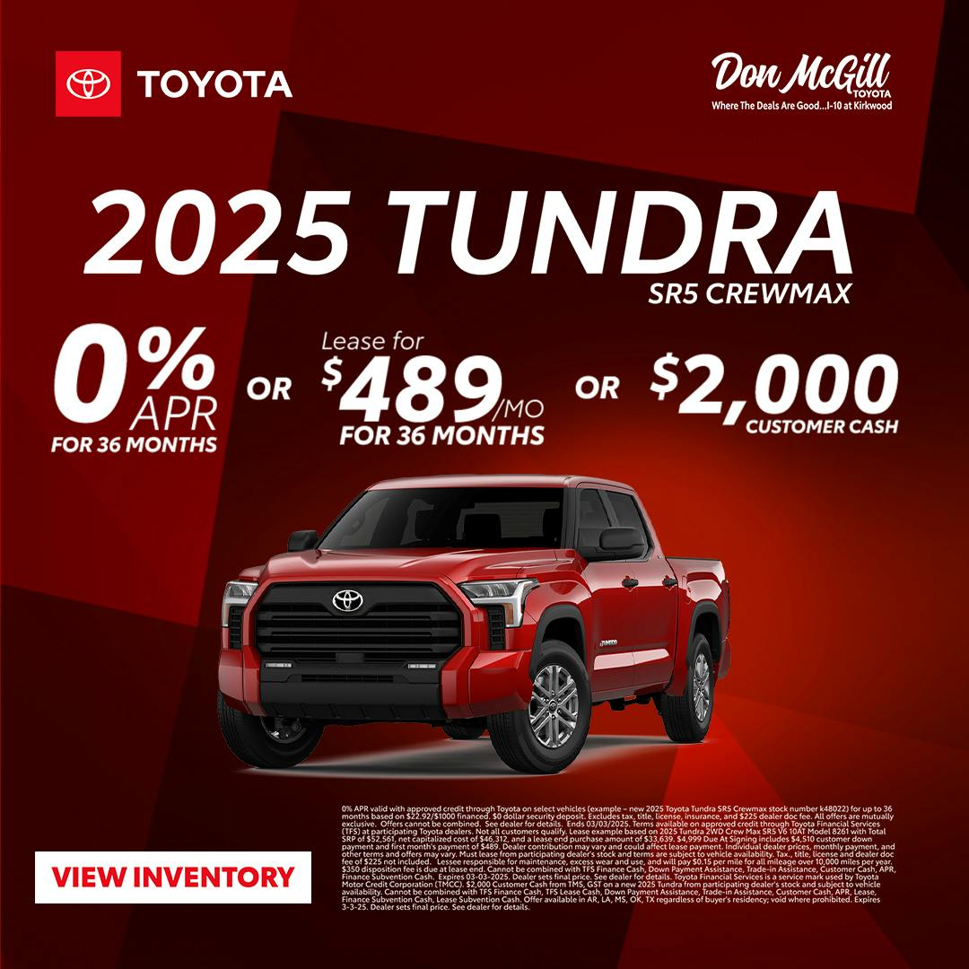 2025 Tundra SR5 Crewmax