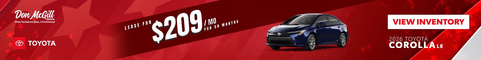 2026 Corolla LE Special