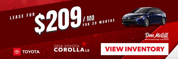 2026 Corolla LE Special | Don McGill Toyota