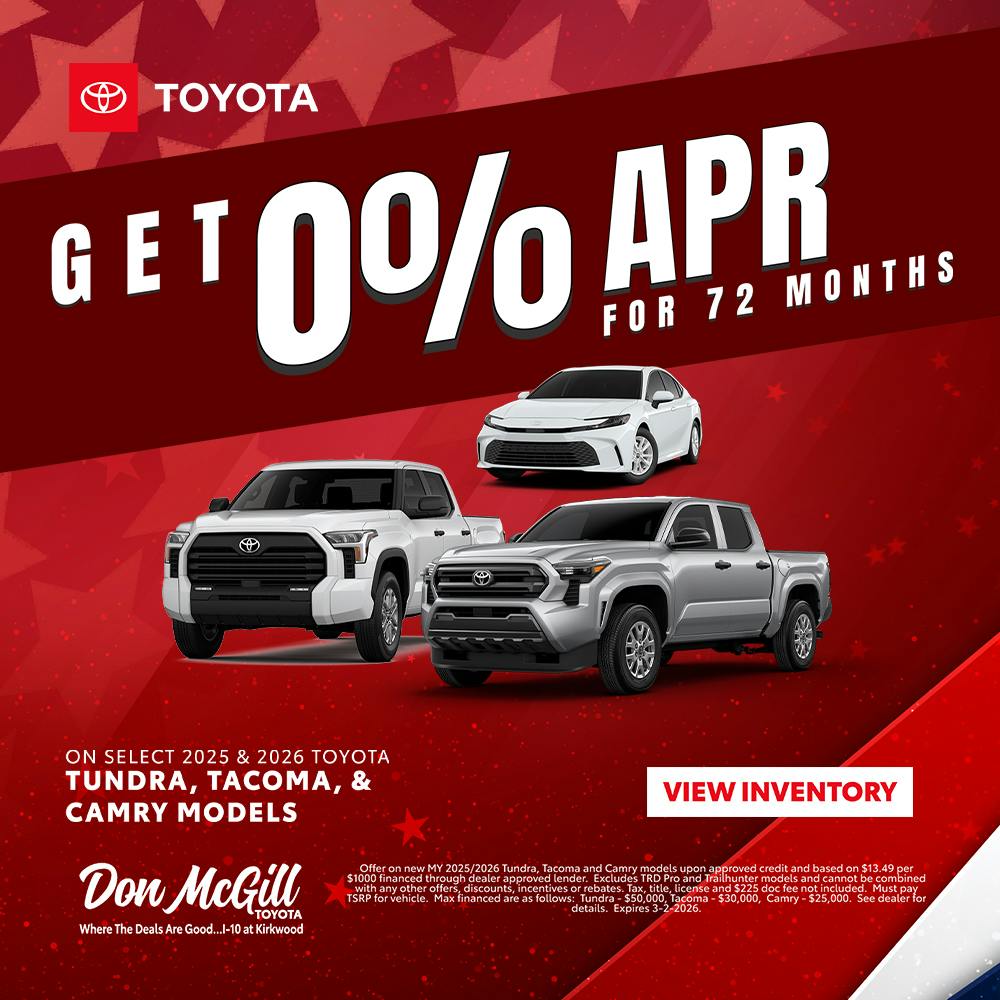 0% APR for 72 Months