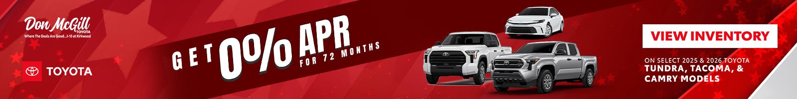 0% APR for 72 Months