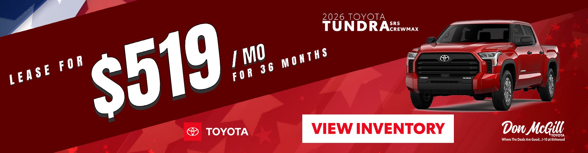 2026 Tundra SR5 Crewmax Special