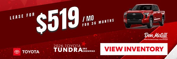 2026 Tundra SR5 Crewmax Special | Don McGill Toyota