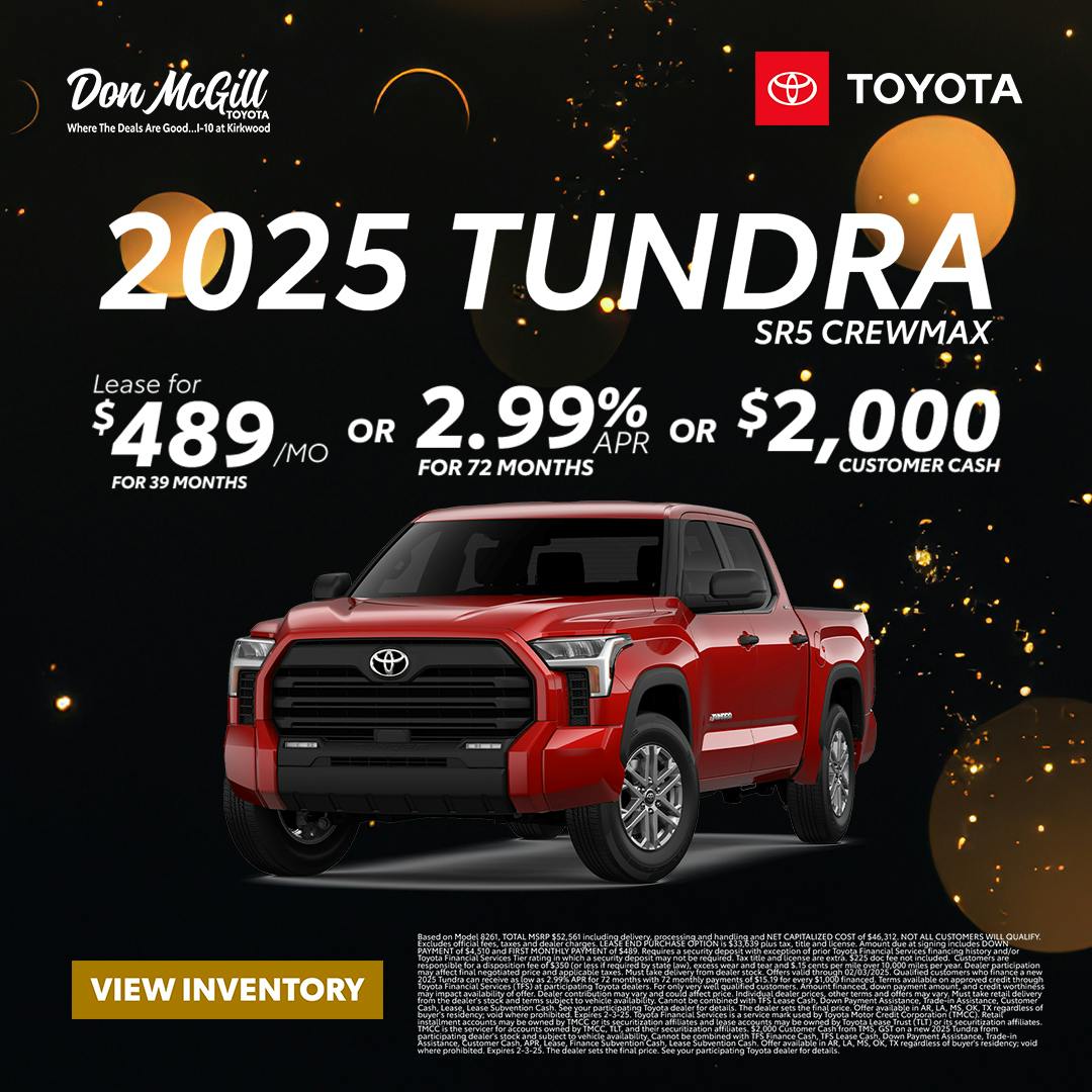 January 2025 GST Tundra