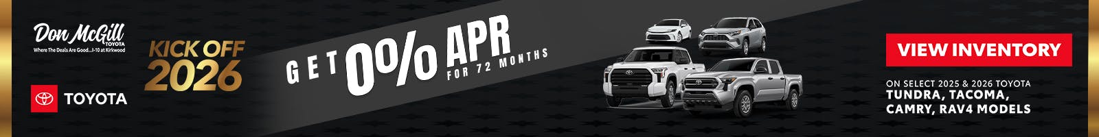 0% APR for 72 Months