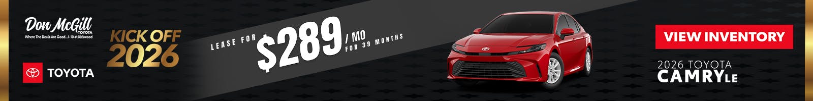 2026 Camry LE Special