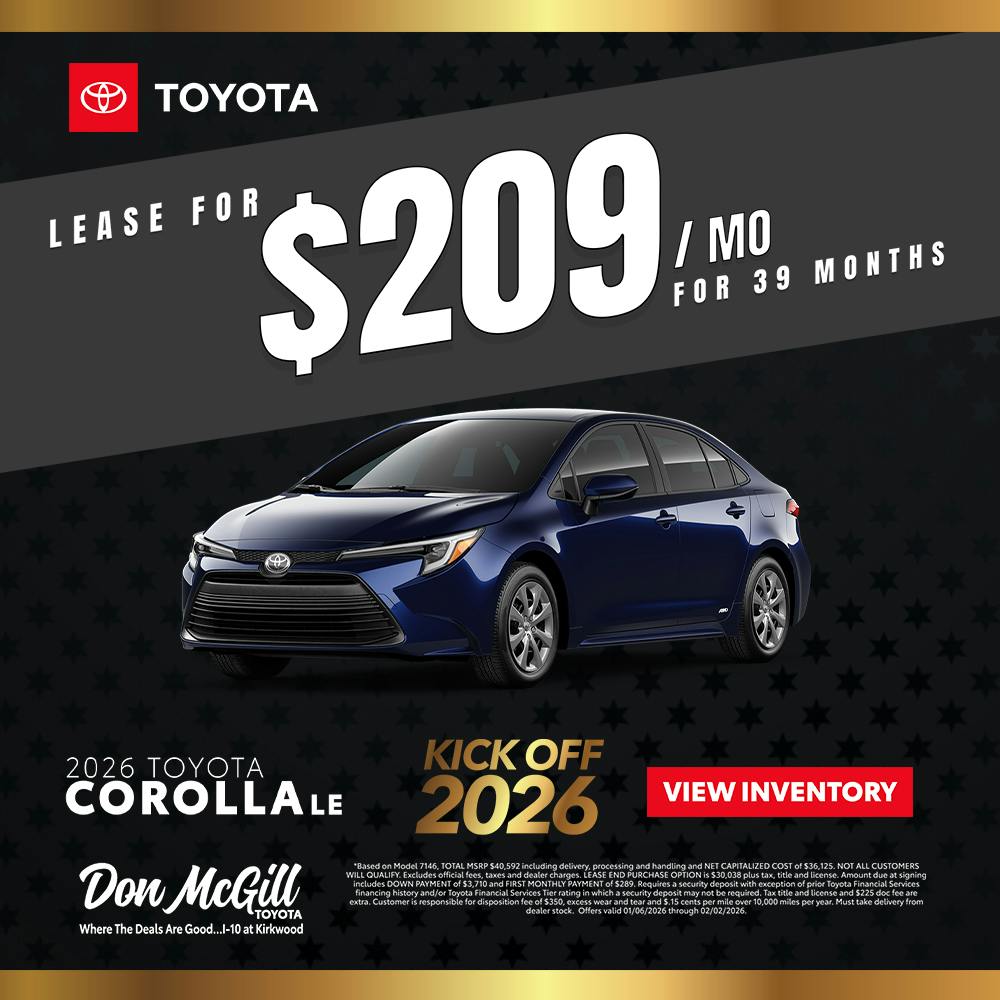 2026 Corolla LE Special