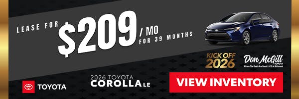 2026 Corolla LE Special | Don McGill Toyota
