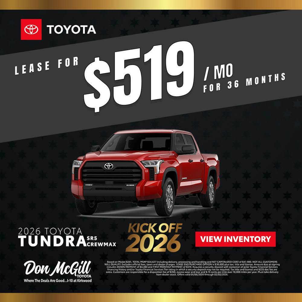 2026 Tundra SR5 Crewmax Special