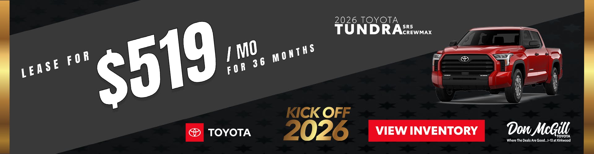 2026 Tundra SR5 Crewmax Special