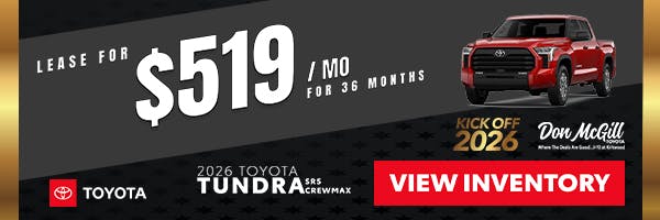2026 Tundra SR5 Crewmax Special | Don McGill Toyota
