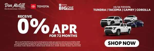0% APR for 72 Months | Don McGill Toyota
