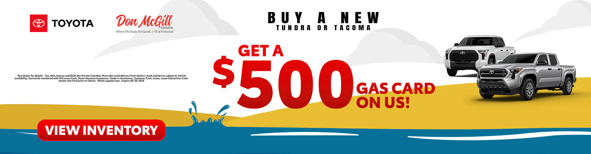Get a $500 Gas Card!