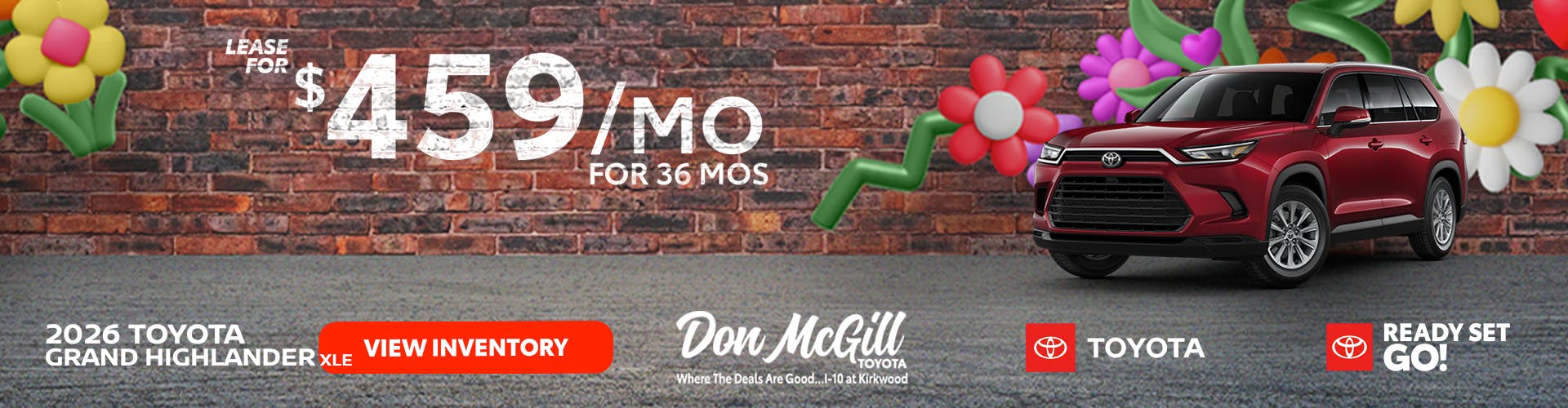 Lease 2026 Grand Highlander XLE – $459/month for 36 months