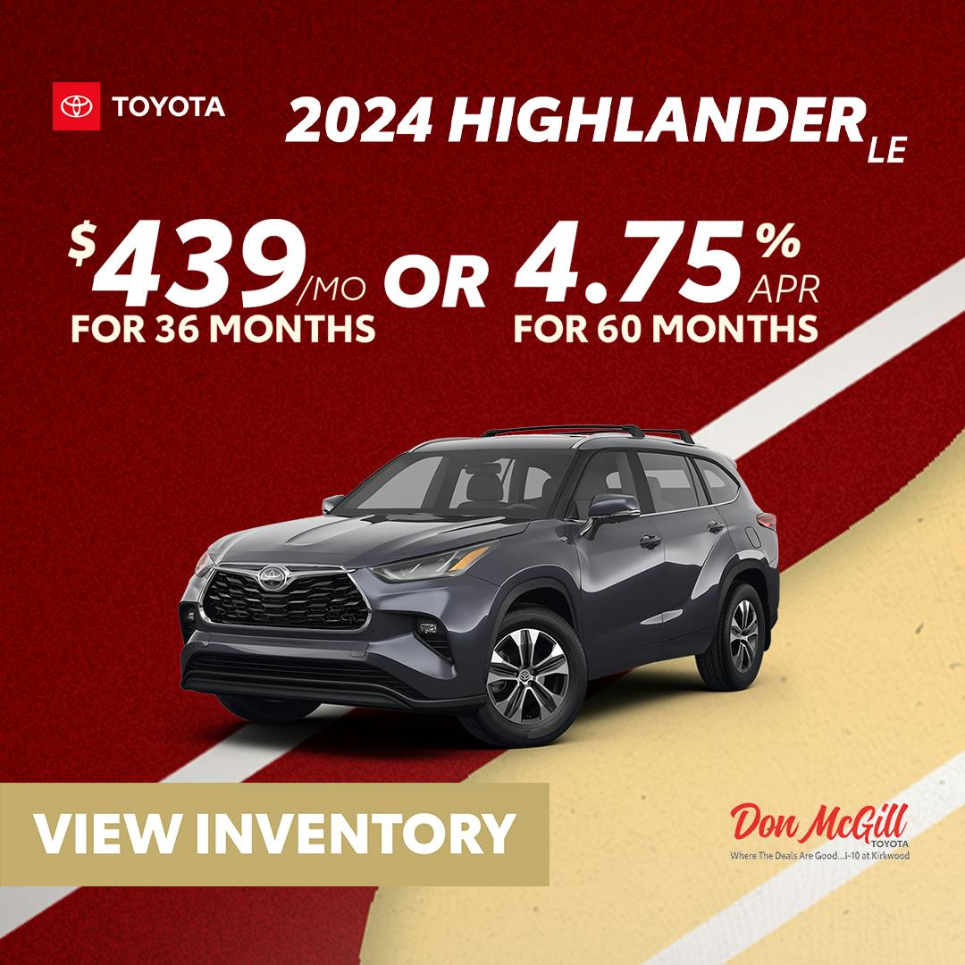 2024 Toyota Highlander Specials