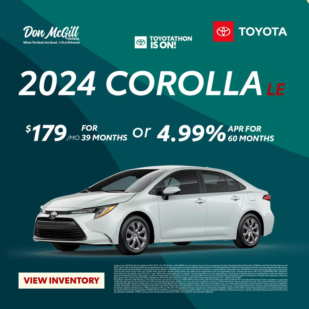 Toyota Corolla Specials