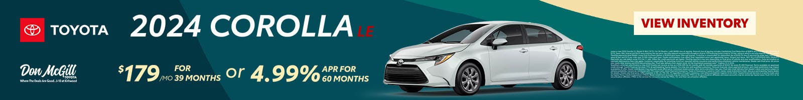 Toyota Corolla Specials