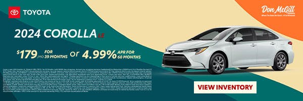 Toyota Corolla Specials | Don McGill Toyota