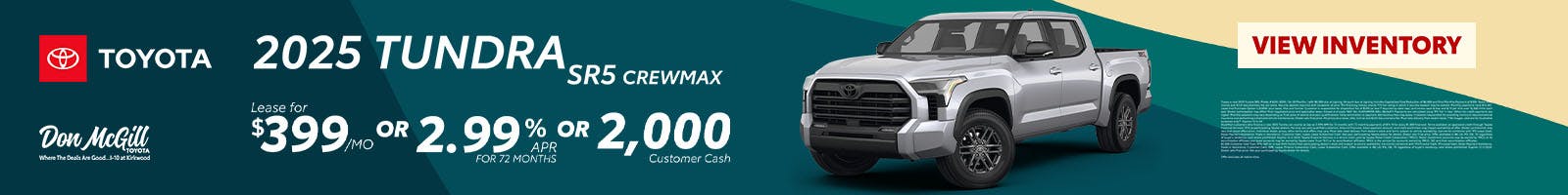 Toyota Tundra Specials