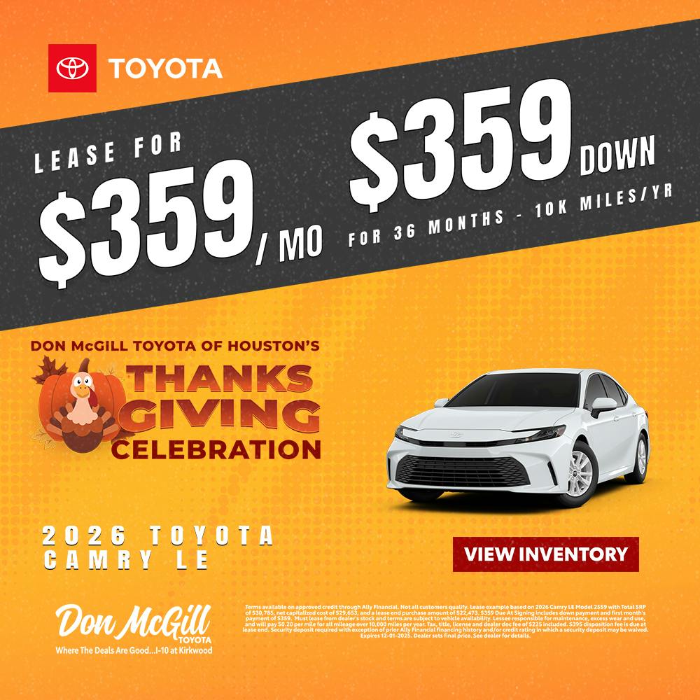 2026 Camry LE Special