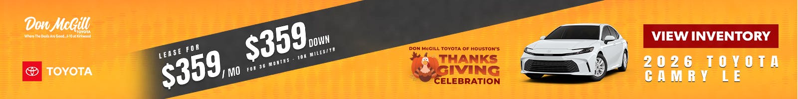 2026 Camry LE Special