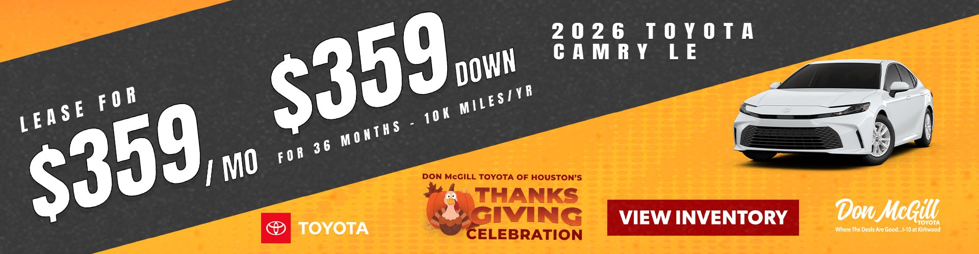 2026 Camry LE Special