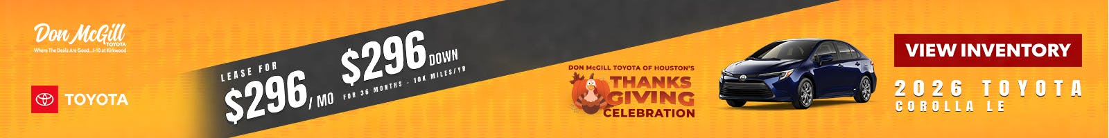 2026 Corolla LE Special