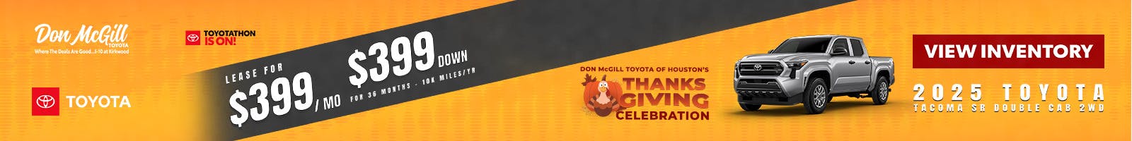 2025 Tacoma SR5 Toyotathon Sales Event