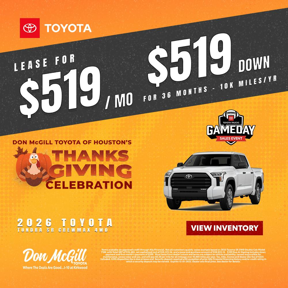 2026 Tundra SR5 Crewmax Special | Don McGill Toyota