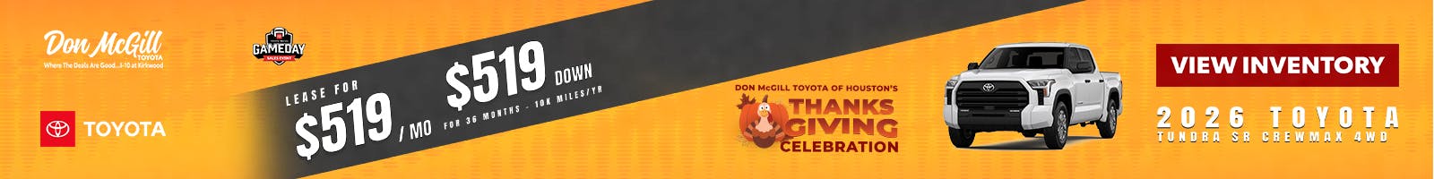 2026 Tundra SR5 Crewmax Special