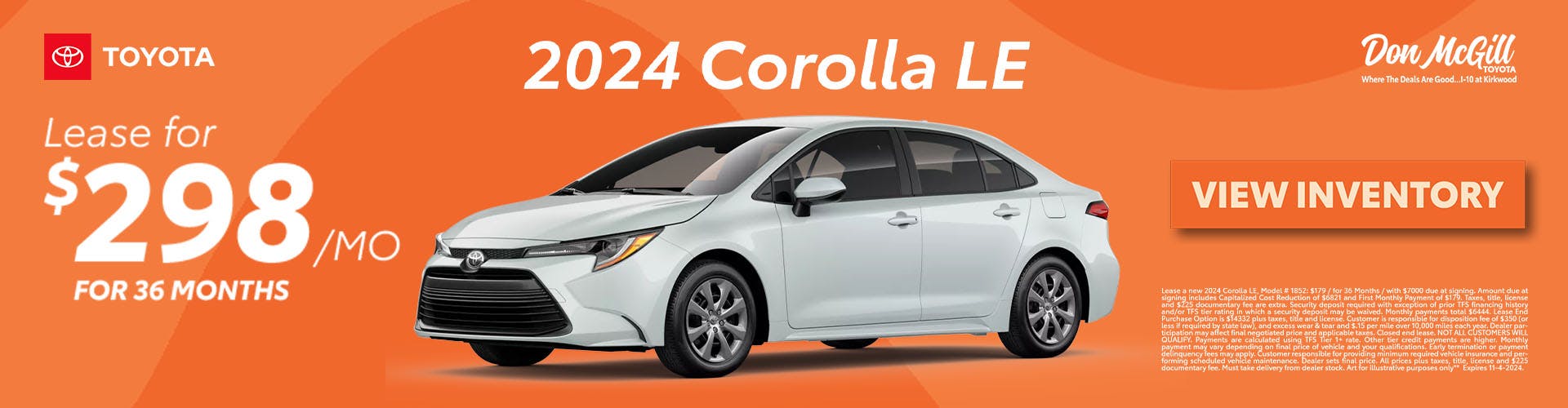 Toyota Corolla Specials