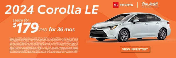 Toyota Corolla Specials | Don McGill Toyota