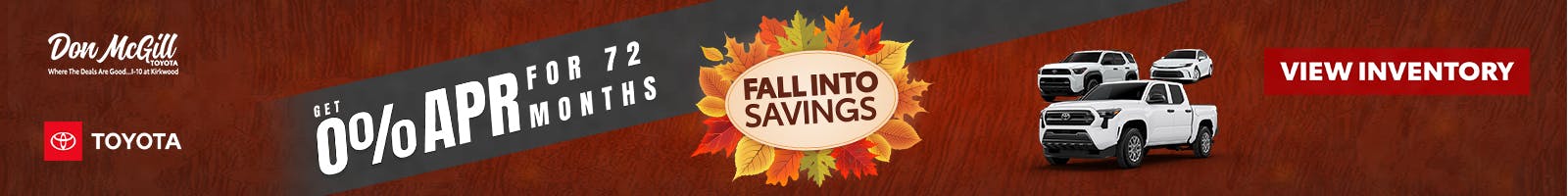 0% APR for 72 Months