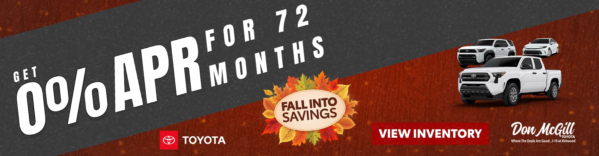 0% APR for 72 Months