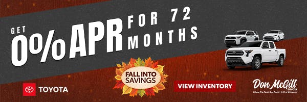 0% APR for 72 Months | Don McGill Toyota