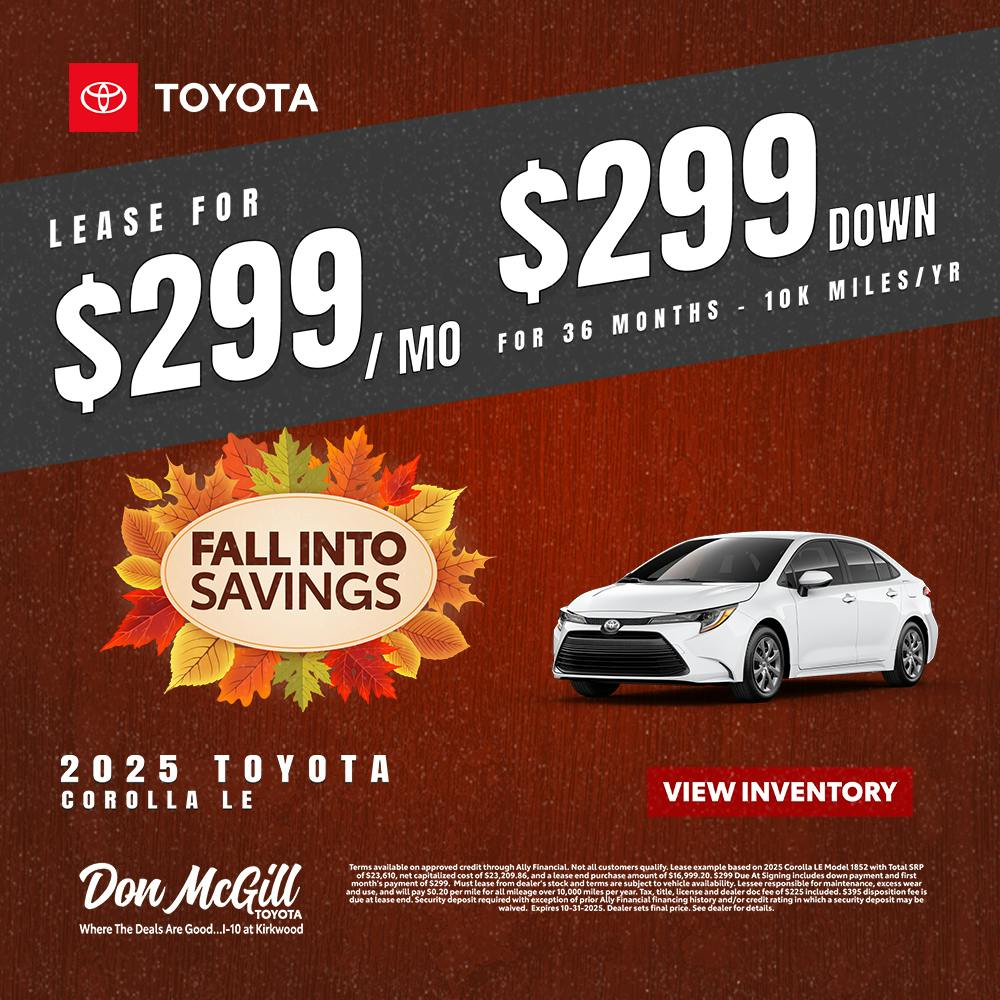 Toyota Corolla Specials
