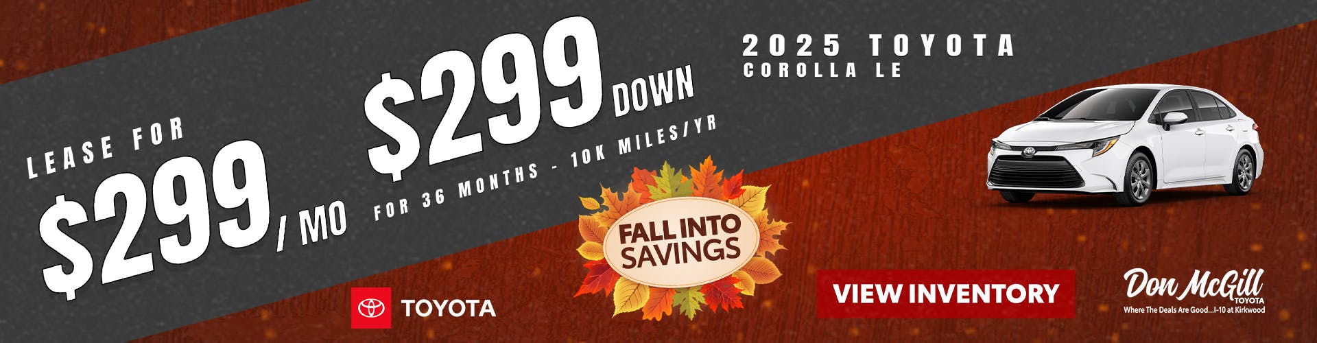 Toyota Corolla Specials
