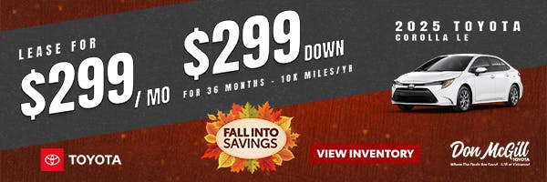 Toyota Corolla Specials | Don McGill Toyota