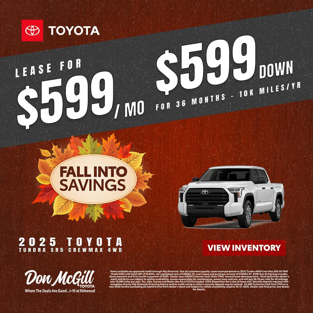 2025 Tundra SR5 Crewmax | Don McGill Toyota