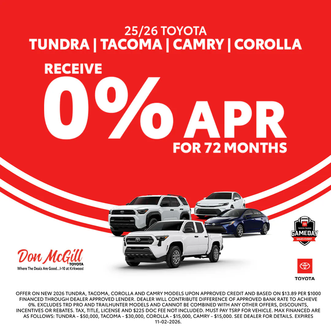 0% APR for 72 Months