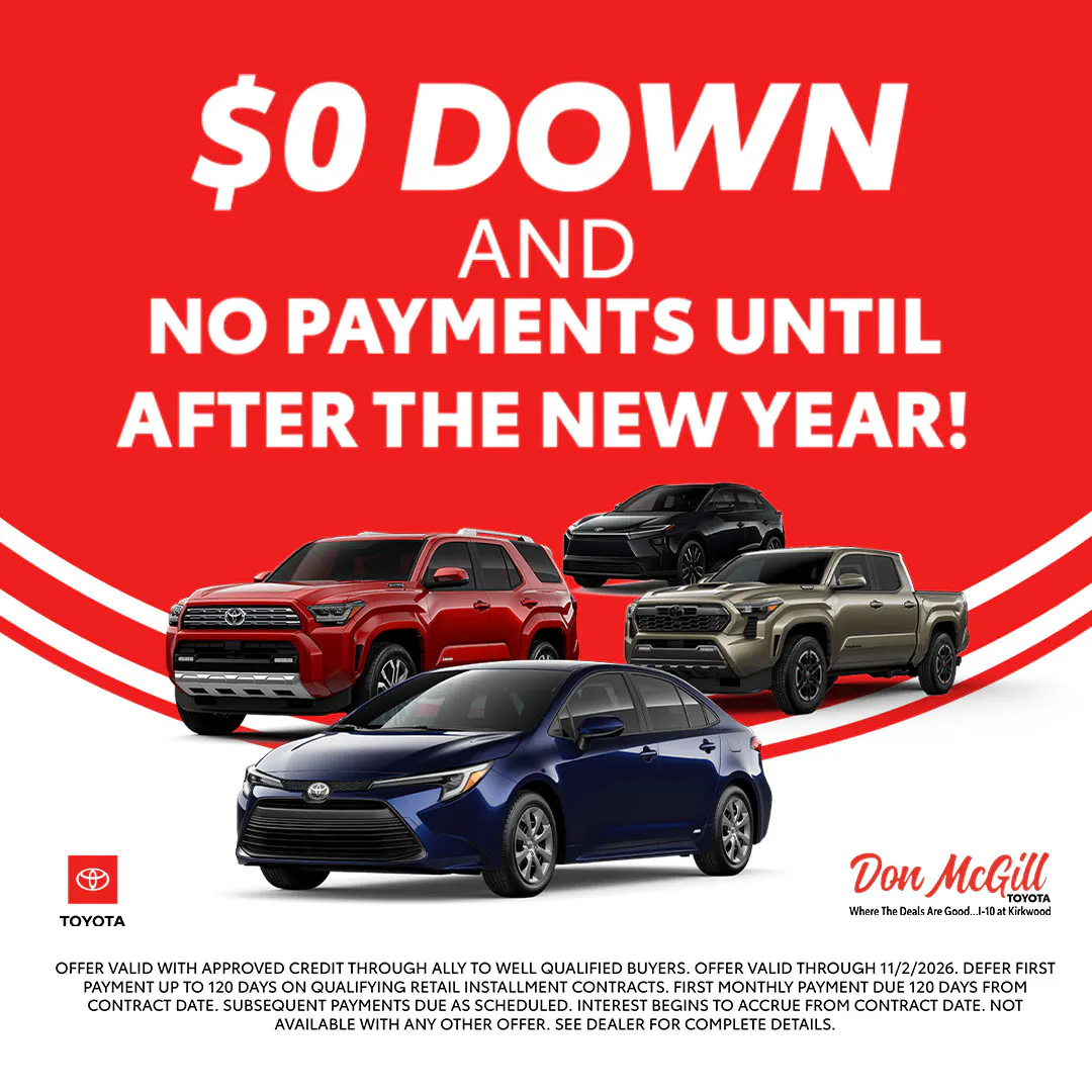 $0 Down and NO Payments Until After New Year!