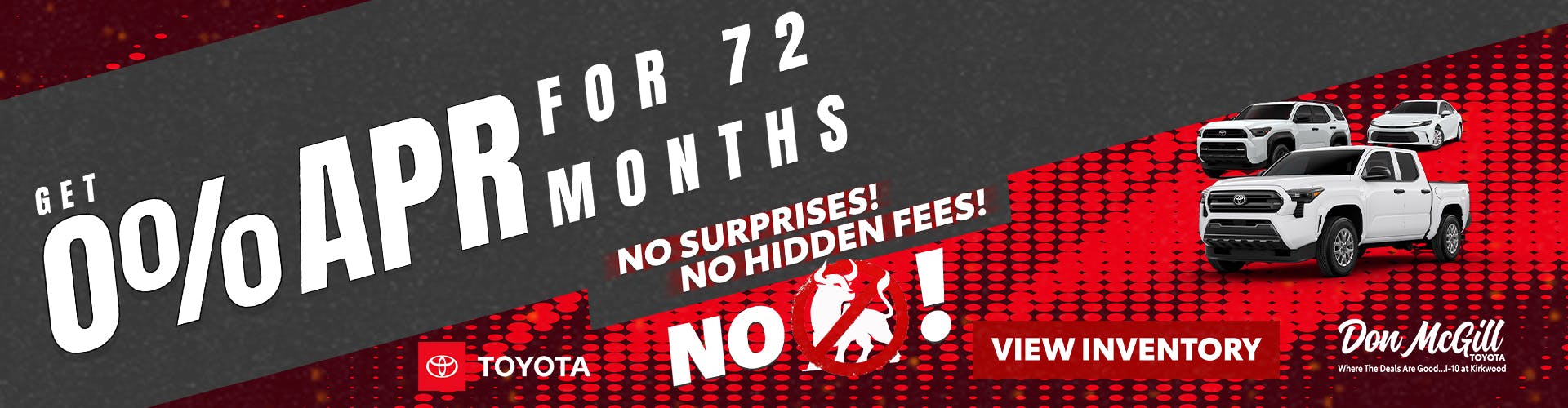 0% APR for 72 Months